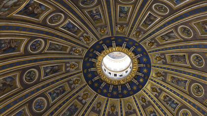 st peters dome cupola from below