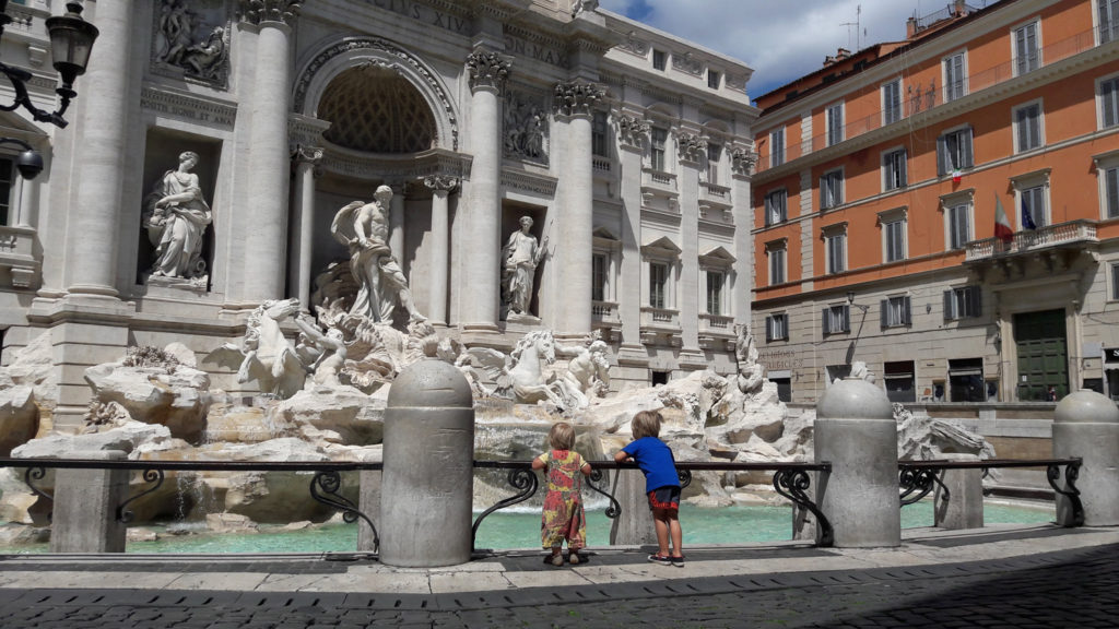 The Trevi Fountain during Covid-19 (phase 1)