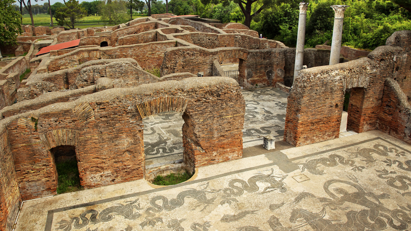 mosiacs ostia antica